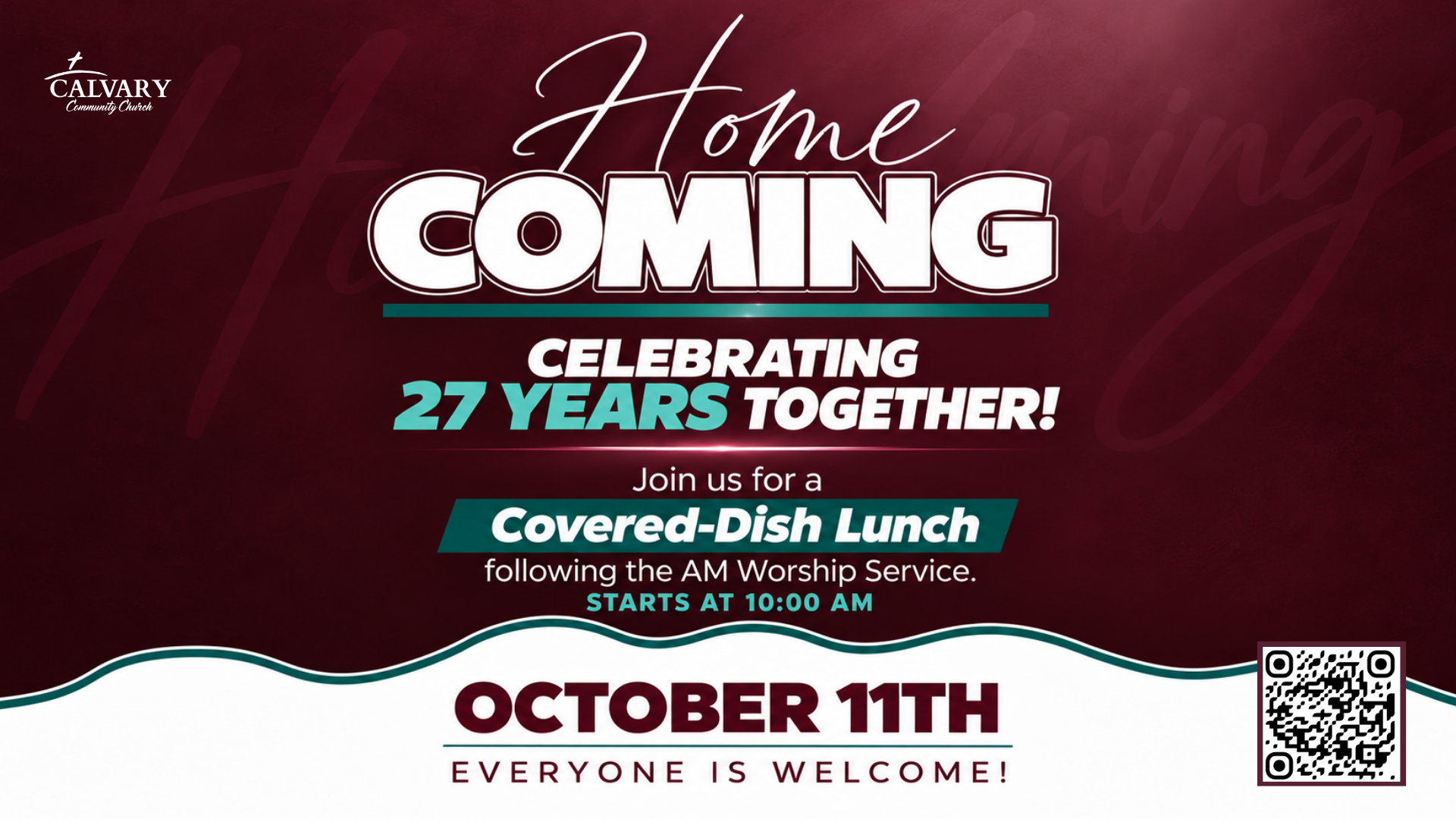 Calvary Community Church Homecoming event